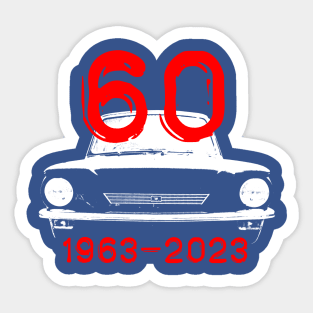 Hillman Imp classic car monoblock 60th anniversary special edition Sticker